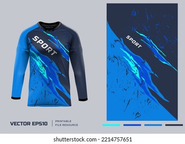 Long Sleeve jersey design. vector illustration design, printable files.