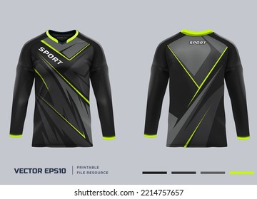 Long Sleeve jersey design. vector illustration design, printable files.