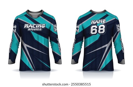 Langarm-Trikot, Motocross-Trikot, Renntrikot, Fußball, Basketball, Fußball, Cricket, Gaming, Hockey, Handball, Radsport neueste Sublimation Sport-Design