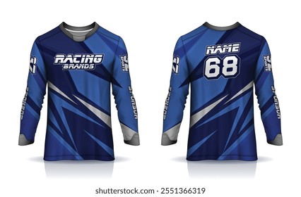 Jersey de manga larga, jersey de motocross, jersey de carreras, fútbol, baloncesto, fútbol, cricket, juegos, hockey, balonmano, ciclismo, último diseño de deportes de sublimación