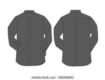 Long sleeve men's fashion shirt design.