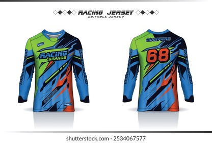 Langarm Motocross Trikot Design, Fußball, Basketball Trikot, Fußball, Cricket, Rennen, Spiel, Hockey, Handball, Radfahren neuesten Trikot für Sublimation Sport Design