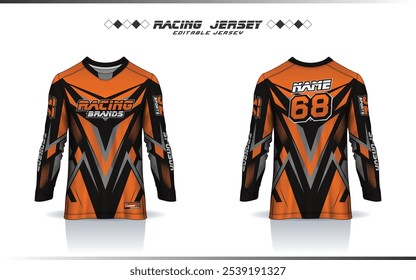 Langarm Motocross Trikot Design, Renntrikot, Fußball, Basketball, Fußball, Cricket, Spiel, Hockey, Handball, Radfahren neueste Trikot für Sublimation Sport Design
