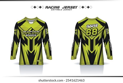 Langarm Motocross Trikot Design, Renntrikot, Fußball, Basketball, Fußball, Cricket, Spiel, Hockey, Handball, Radfahren neueste Trikot für Sublimation Sport Design
