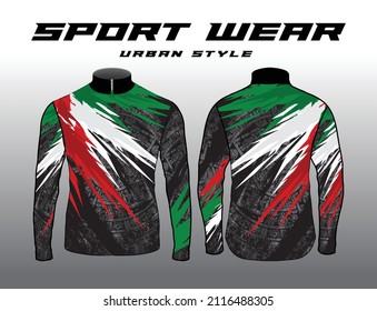 Long sleeve Motocross jerseys t-shirts vector, abstract background design for modern expressive uniforms, unisex portswear.sublimation
