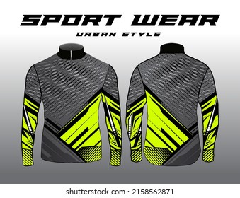 Long sleeve Motocross jerseys t-shirts vector, abstract background design for modern expressive uniforms, unisex sport wear.sublimation