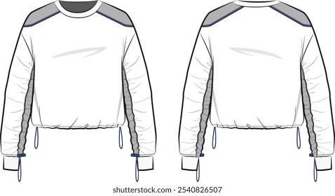 A Long Sleeve Pullover Sweatshirt