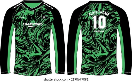 Long sleeve Racing t shirt, Sports jersey design flat sketch illustration, marble skull pattern Motocross jersey concept with front and back view , Cricket, football, Volleyball uniform kit designs