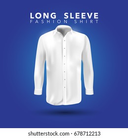 Long Sleeve Realistic Shirt Vector