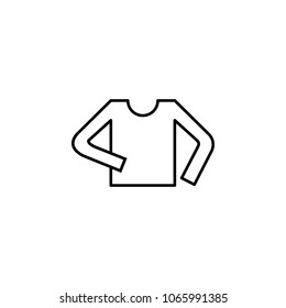 long sleeve shirt icon. Element of simple icon for websites, web design, mobile app, info graphics. Thin line icon for website design and development, app development on white background