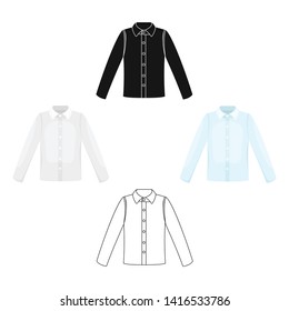Long sleeve shirt icon of vector illustration for web and mobile