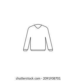 long sleeve shirt icon vector illustration logo design.