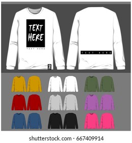long sleeve shirt template
