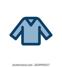 Long sleeve shirt vector icon illustration.