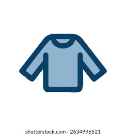 Long sleeve shirt vector icon illustration.