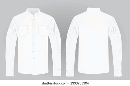 Long sleeve shirt. vector illustration