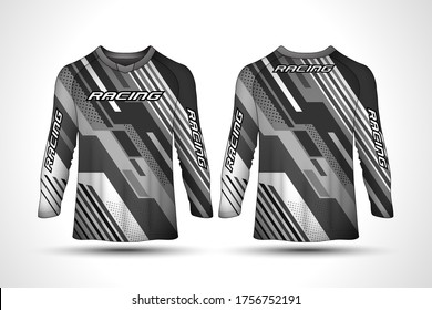 Long sleeve sport jersey design.