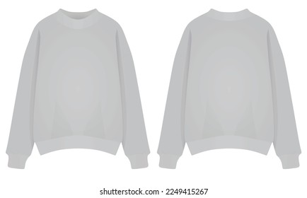 Long sleeve sweater. vector illustration