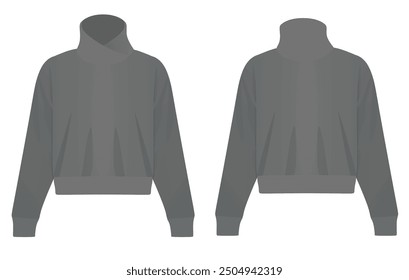 Long sleeve sweater. vector illustration