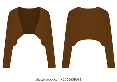 Long sleeve sweater. vector illustration