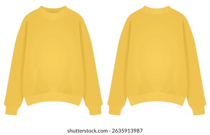Long sleeve sweater. vector illustration