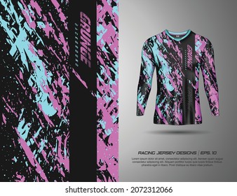 Long Sleeve T Shirt Sport Grunge Background For Extreme Jersey Team, Racing, Cycling, Football, Motocross, Gaming, Legging, Wallpaper.