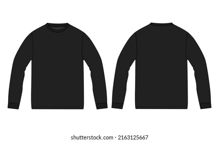 Long Sleeve T Shirt Vector Illustration Stock Vector (Royalty Free ...