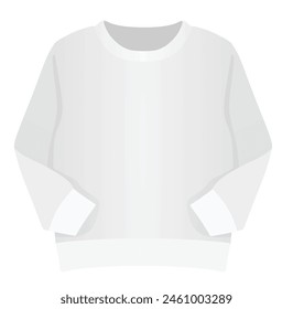 Long sleeve t shirt. vector illustration