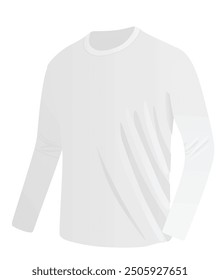 Long sleeve t shirt. vector illustration