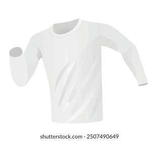 Long sleeve t shirt. vector illustration