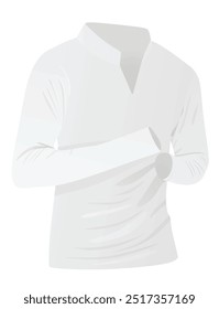 Long sleeve t shirt. vector illustration