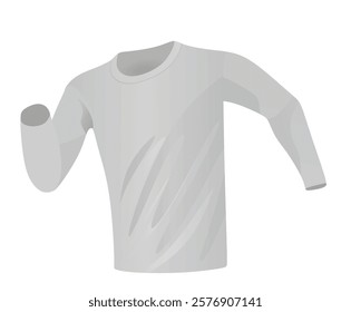 Long sleeve t shirt. vector illustration