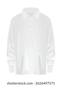 Camiseta manga comprida. ilustração vetorial