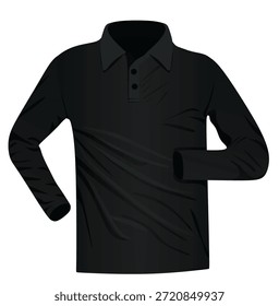 Long sleeve t shirt. vector illustration