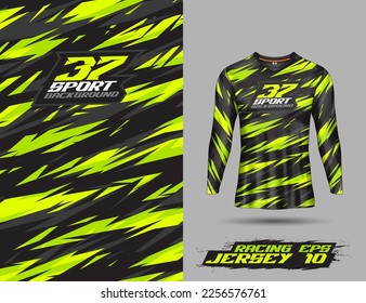 Long sleeve Tshirt abstract grunge background for extreme sport jersey team, motocross, car racing, cycling, fishing, diving, leggings, football, gaming