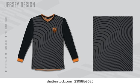 Long sleeve t-shirt design template, Motorcycle racing jersey mockup. uniform front  view