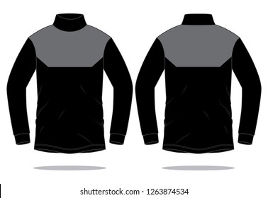 Long Sleeve T-shirt Design Vector
(Gray / Black)