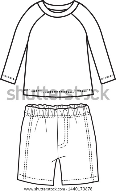 long sleeve short pants