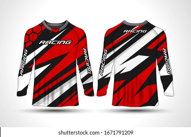 Long sleeve t-shirt sport motorcycle, motocross jersey.