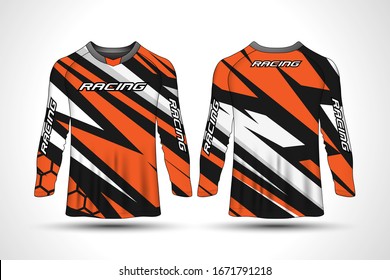 Long sleeve t-shirt sport motorcycle, motocross jersey.