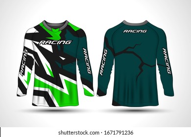 Long sleeve t-shirt sport motorcycle, motocross jersey.