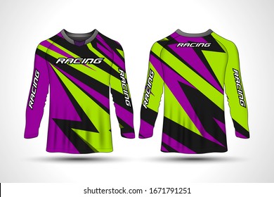 Long sleeve t-shirt sport motorcycle, motocross jersey.