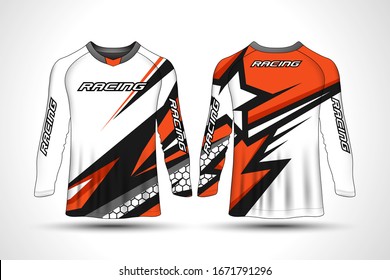 Long sleeve t-shirt sport motorcycle, motocross jersey.