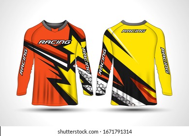 Long sleeve t-shirt sport motorcycle, motocross jersey.