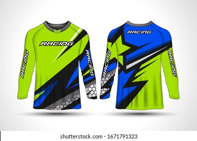 Long sleeve t-shirt sport motorcycle, motocross jersey.