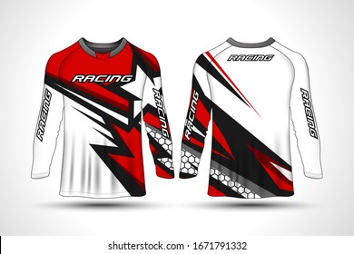 Long sleeve t-shirt sport motorcycle, motocross jersey.