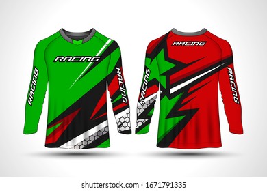 Long sleeve t-shirt sport motorcycle, motocross jersey.