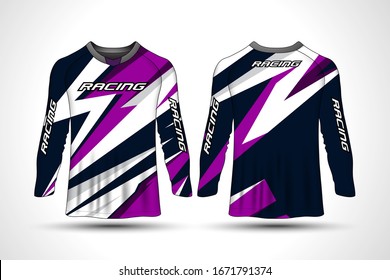 Long Sleeve Tshirt Sport Motorcycle Motocross Stock Vector (Royalty ...