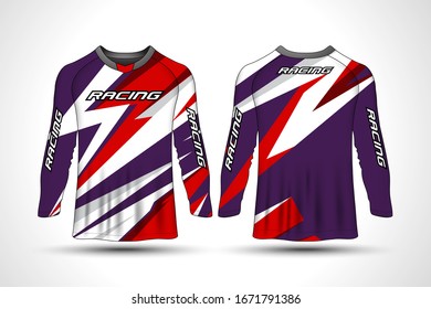 Long sleeve t-shirt sport motorcycle, motocross jersey.