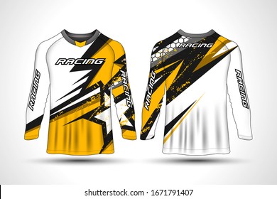 Long sleeve t-shirt sport motorcycle, motocross jersey.